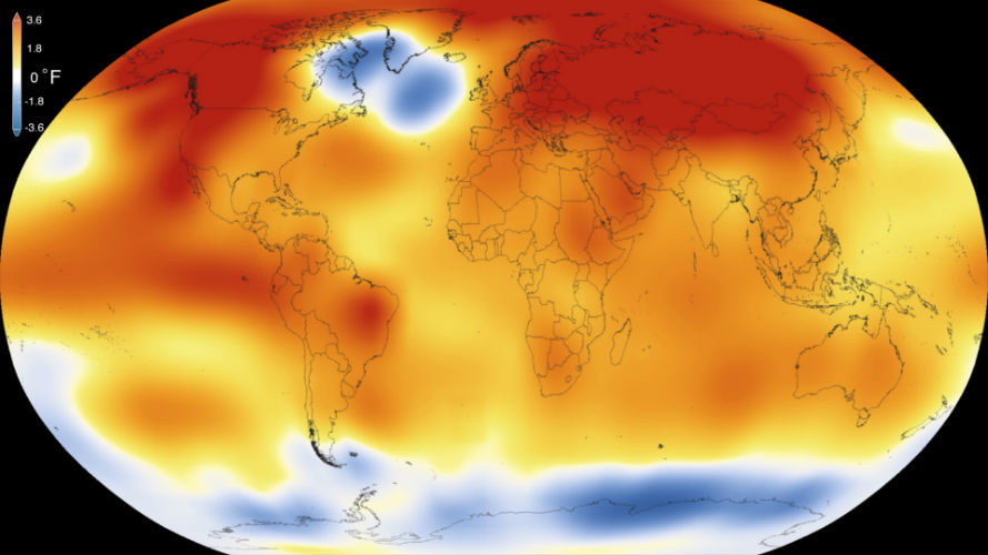 2016 to set the record of warmest year, warns NOAA