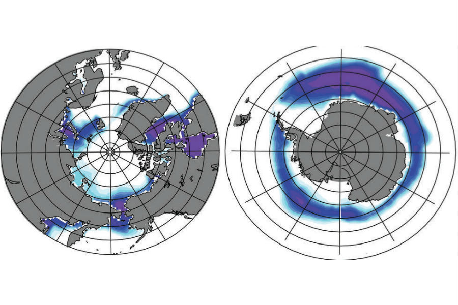 Earth orbital variations and sea ice formations: Key to ice age periodicity