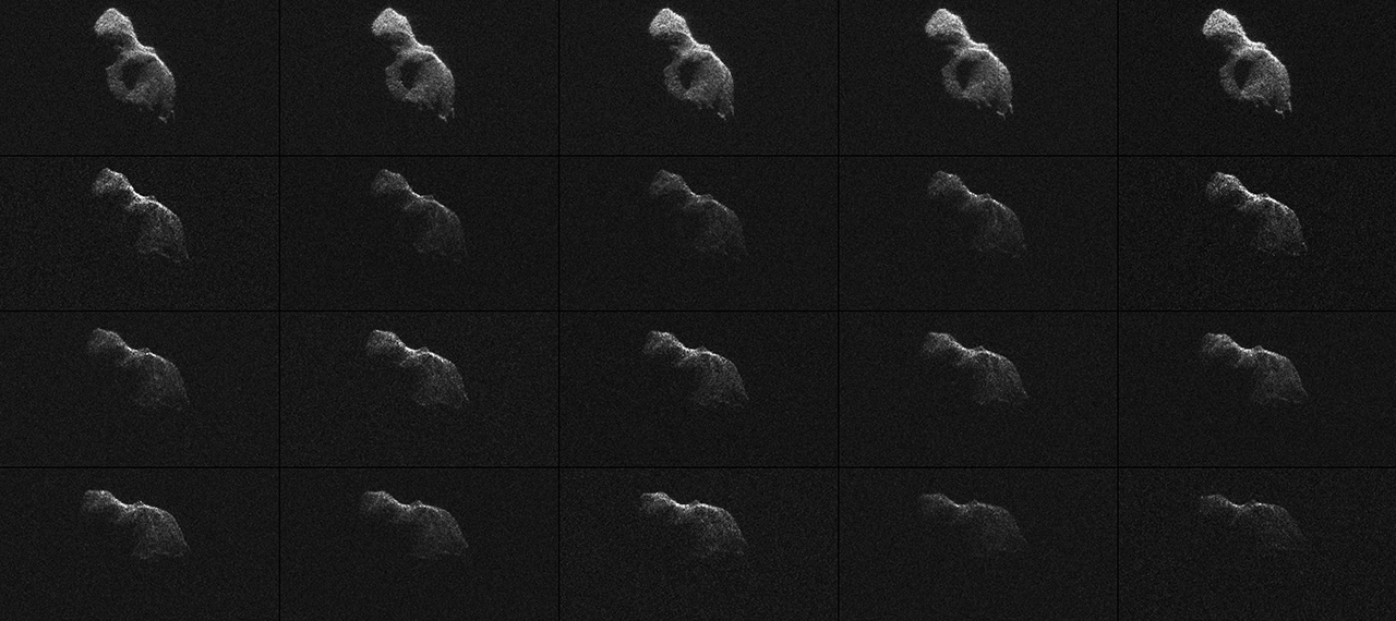 Radio Telescope ‘Arecibo Observatory’ Films a Fast-Moving, Peanut-Like Asteroid