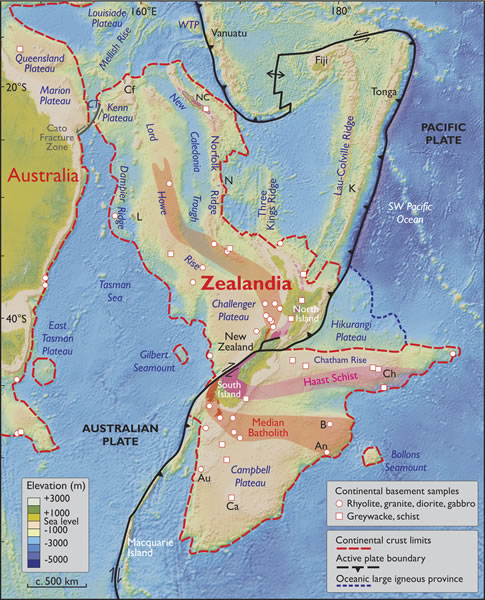 Geologists discover hidden eighth continent "Zealandia"