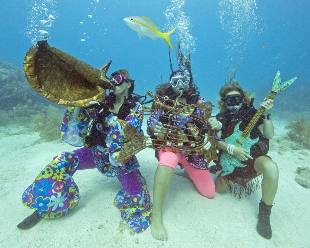 Snorkelers, drivers submerge for reef music festival of Florida