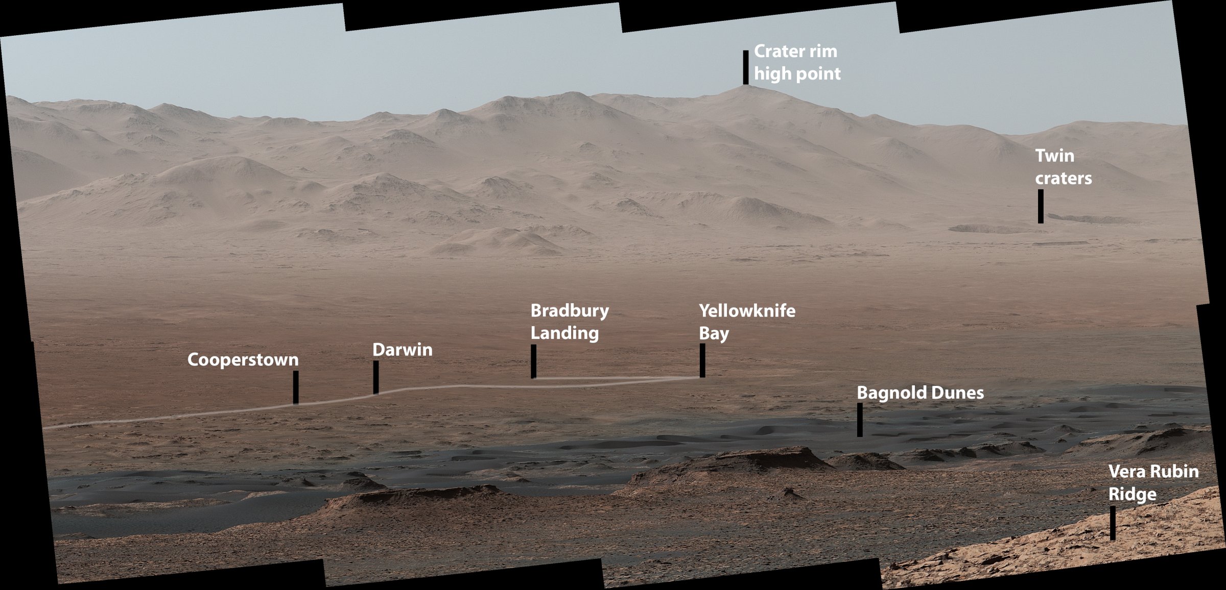 NASA releases stunning panorama of 5-year journey of Curiosity Rover