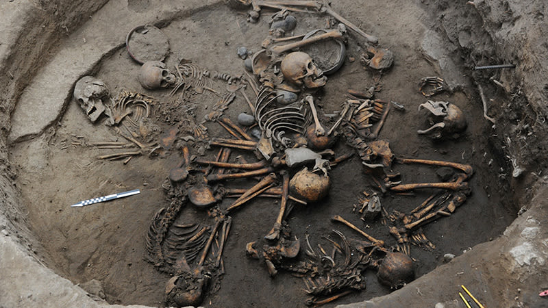 Scientists stunned by the find of ancient human skeletons in spiral formation in Mexico