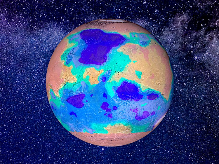 Scientists create an animated map of Mars to figure out the best places of human habitability